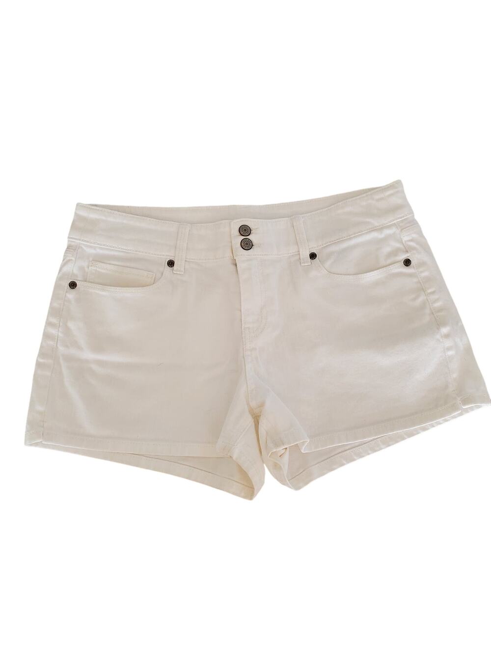 Victoria's Secret Hipster Mid-rise White Jean Shorts Size 12